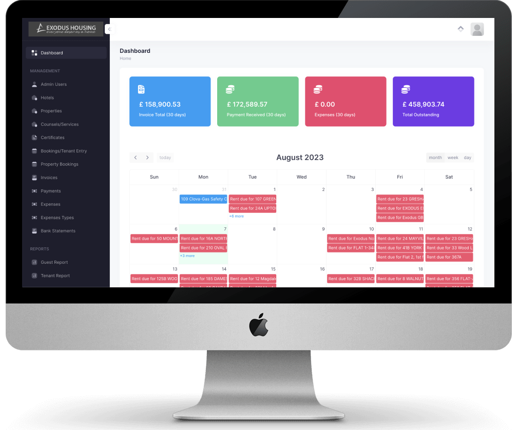 Exodus Housing CMS